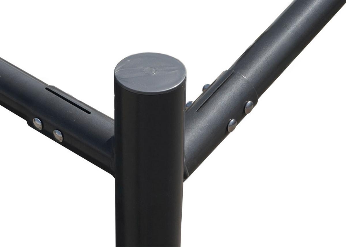 PERGOLA-GESTELL Schwarz - Schwarz, Metall (310/284/295cm) - MCW