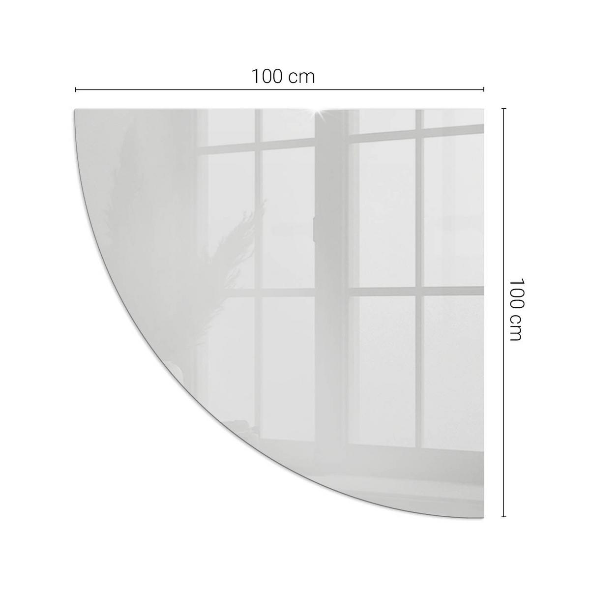 GLASPLATTE für Kamin 100x100 cm - Grau, Glas (100/100/0.4cm) - TULUP