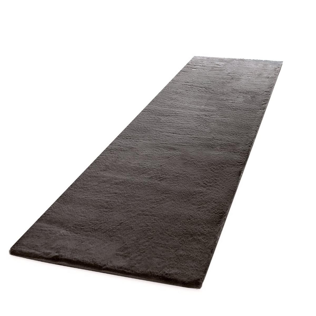 HOCHFLORTEPPICHE Dunkelgrau 80 x 300 cm - Dunkelgrau, Kunststoff (80/300cm) - TT Home