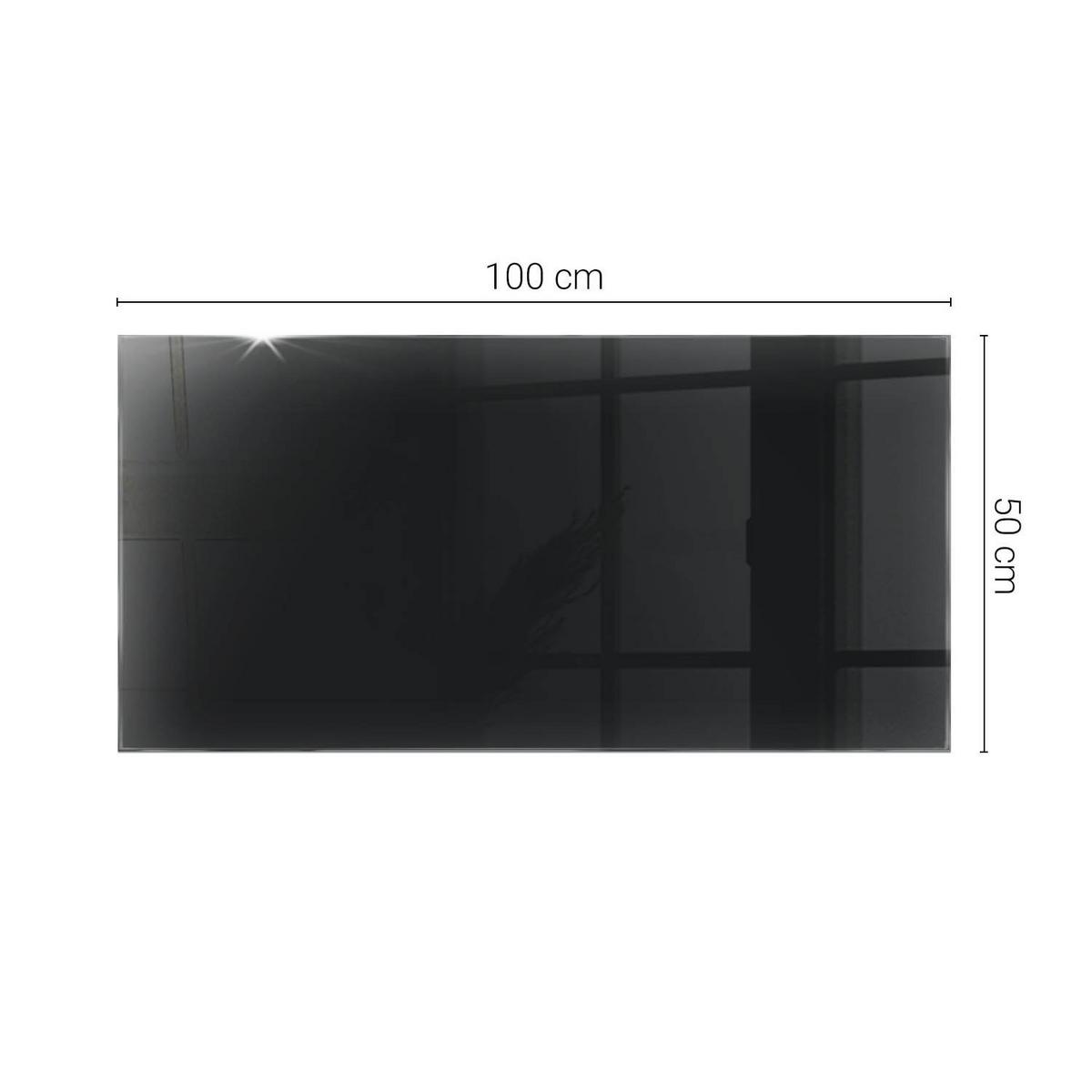 TISCHPLATTE 60x60 cm Farbe Schwarz, glatt - Schwarz, Glas (100/50/0.4cm) - TULUP