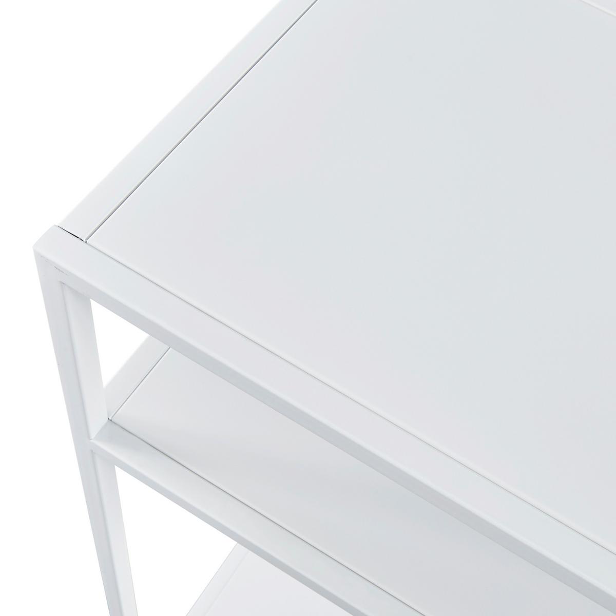 KONSOLENTISCH Kumlinge - Weiß, Metall (30/55/85cm) - [en.casa]
