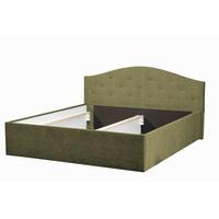 POLSTERBETT Oslo Khaki 160 x 200 x 40 cm Stauraum ohne hydraulische Funktion Mit hochwertiger Matratze H2 (bis 100 kg) und Lattenrost - Grün, Holz (160/200cm) - Halmon Schlafkomfort Betten 