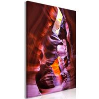 KUNSTDRUCK Rot 40/60 cm - Rot/Lila, Textil (40/60cm) - KUNSTLOFT
