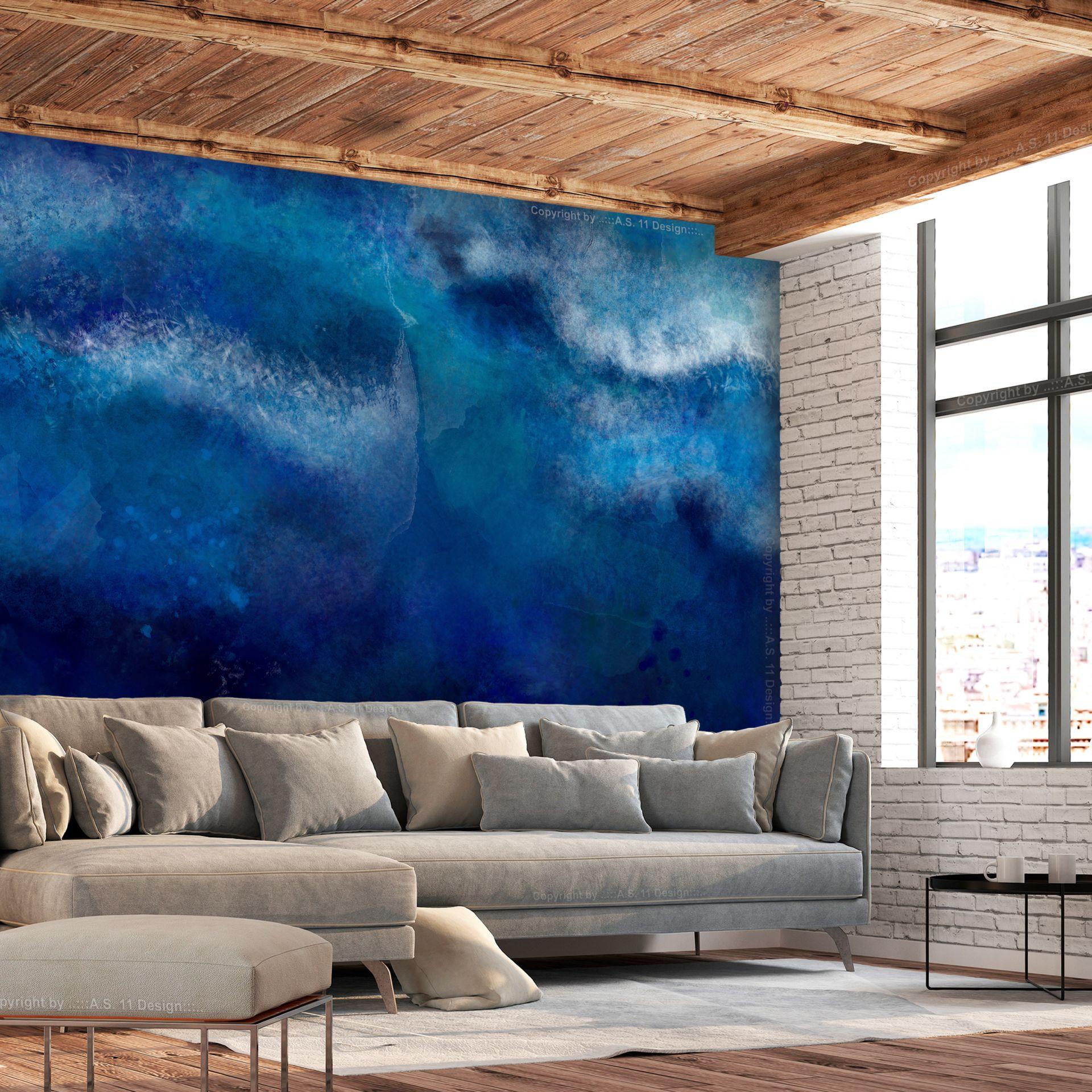 SELBSTKLEBENDE FOTOTAPETE 441/315 cm - Blau, Kunststoff/Textil (441/1cm) - KUNSTLOFT