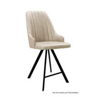 THEKENSTUHL drehbar (8er-Set) Diannah 52x108x60 Schwarz/Natur - Schwarz/Naturfarben, Kunststoff (60/108/52cm) - 58aufmkessel