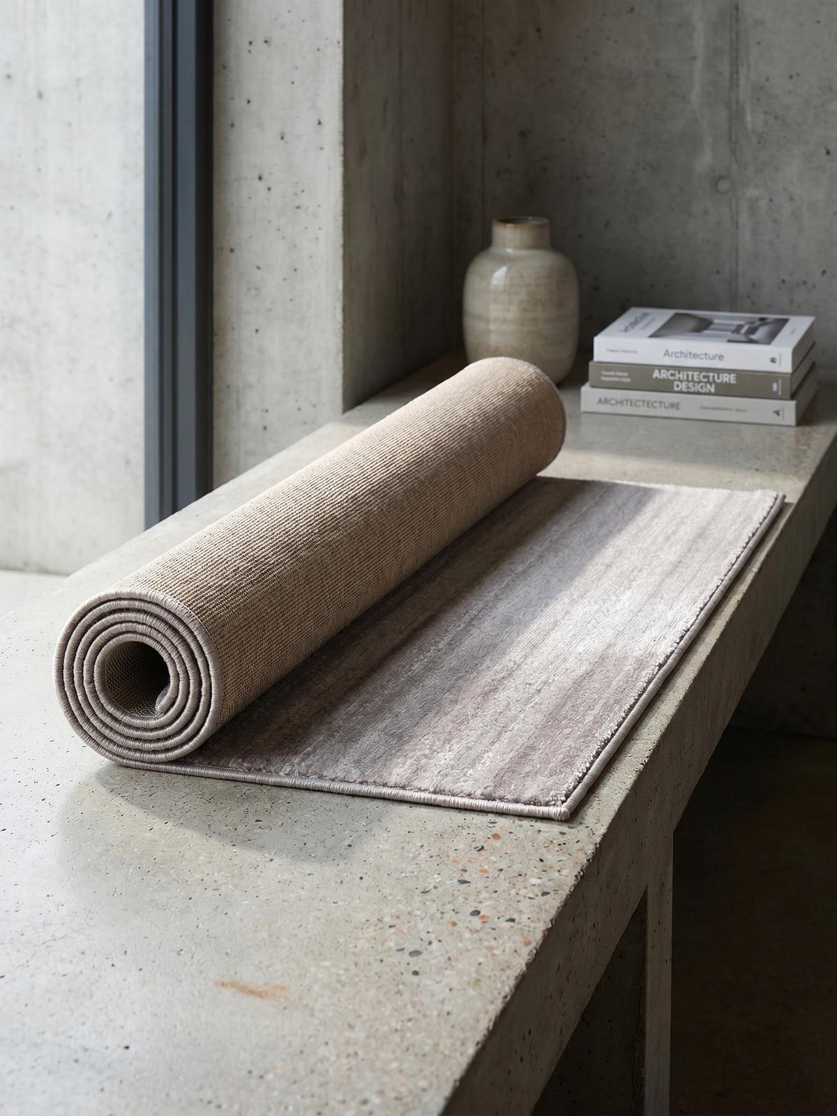 KURZFLORTEPPICH INN, einfarbig, Beige, 80 x 300 cm - Beige, Textil (300/80cm) - KADIMA DESIGN