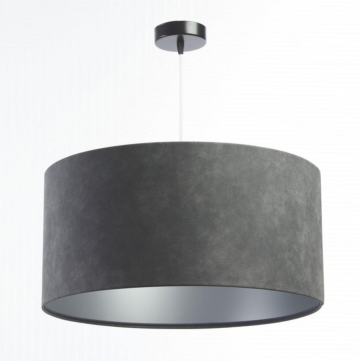 HÄNGELEUCHTE Grau 50/25 cm - Silberfarben/Grau, Kunststoff (50/0.8/25cm) - ONZENO