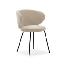 ESSZIMMERSTUHL Rush Beige 60/58/51 cm 2er-Set - Beige, Textil (58/51/60cm) - Calicosy
