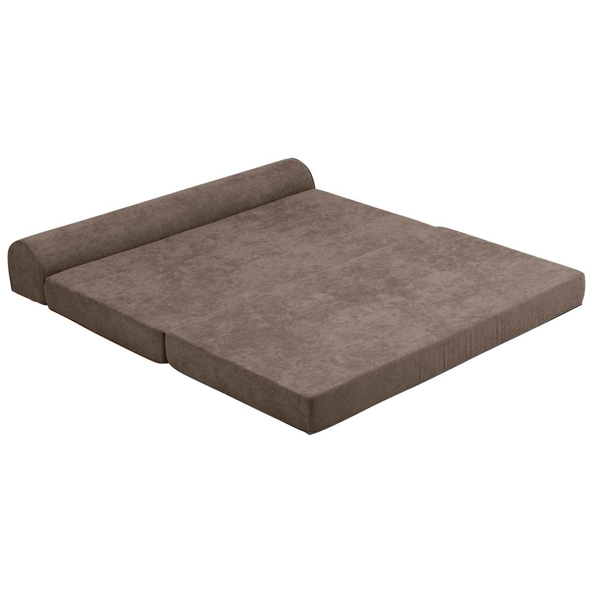 FALTSOFA Katusha Flachgewebe schoko - Mokka, Kunststoff (80/57/160cm) - 58aufmkessel