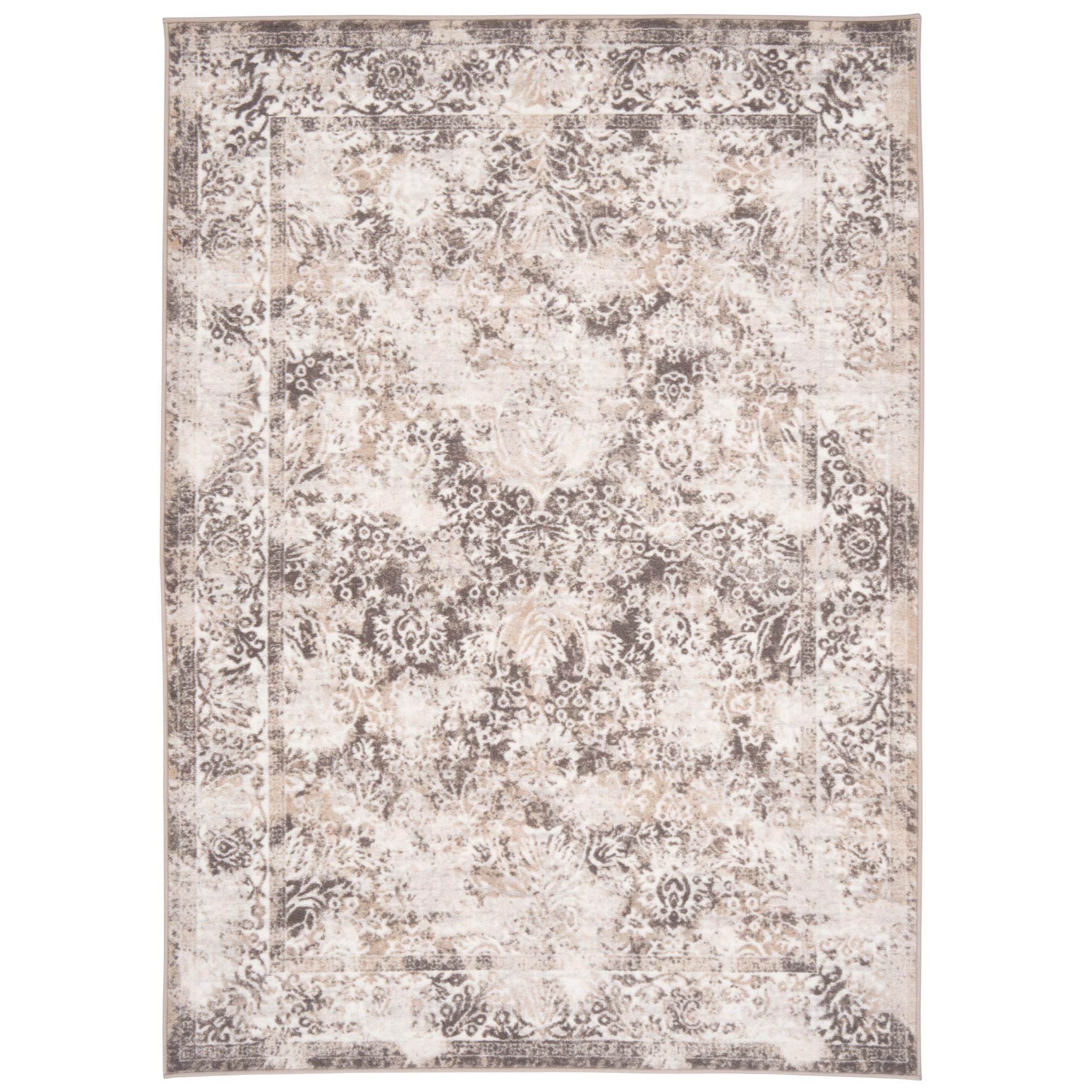 DESIGNER TEPPICH TAWIRA VINTAGE BORDÜRE - Beige/Grau, Textil (120/170cm) - Pergamon