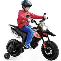 MOTORRAD 12V Kinder Elektro Rot - Rot, Kunststoff (56/106.5/80cm) - COSTWAY