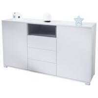 SIDEBOARD Skadu Anthrazit matt - Anthrazit, Holzwerkstoff (138.5/75.5/35cm) - Vladon