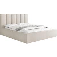 POLSTERBETT Amira - Birkefarben/Creme, Holzwerkstoff/Kunststoff (200/200cm) - WFL GROUP