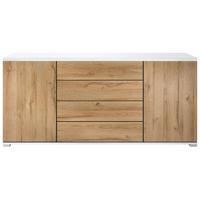 SIDEBOARD Faro Eiche Natur - Eichefarben, Holzwerkstoff (166.5/75.5/35cm) - Vladon