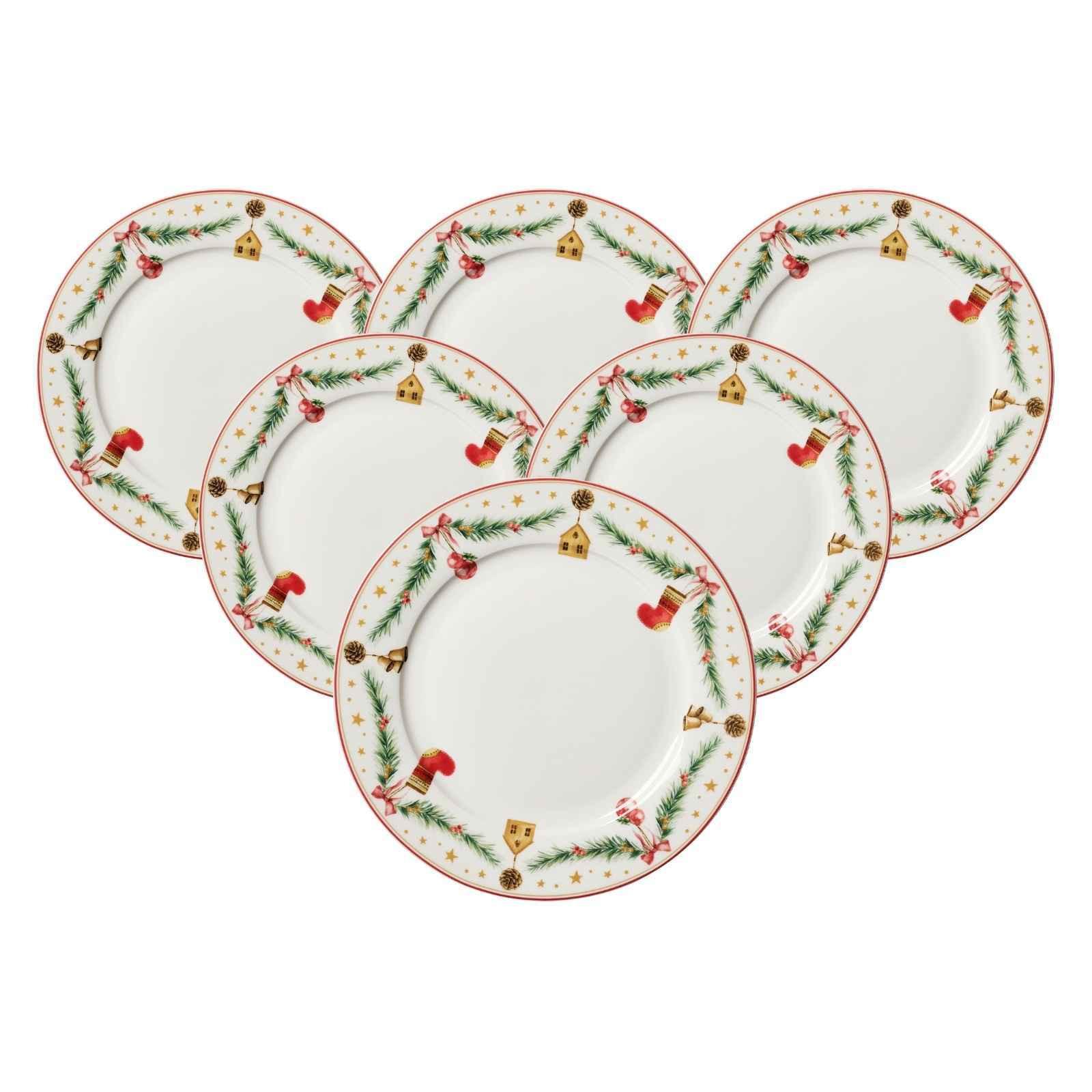 SPEISETELLER Holly bunt ø 27 cm 6er Set - Multicolor, Keramik (27cm) - Ritzenhoff Breker