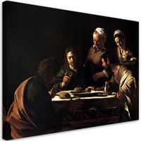 WANDBILD abendmahl in emmaus caravaggio - Multicolor, Textil (60/40cm) - Feeby
