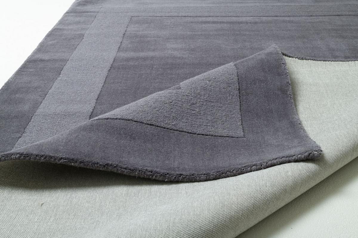 HANDTUFT-TEPPICH Usedom 120x180 cm - Anthrazit, Textil (120/180cm) - THEKO