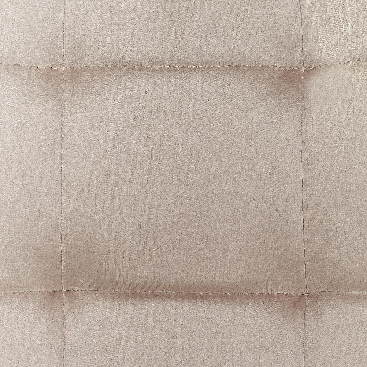 ESSZIMMERSTUHL 4er-Set Samtstoff Taupe Powell - Beige/Schwarz, Textil (40/88/62cm) - Beliani