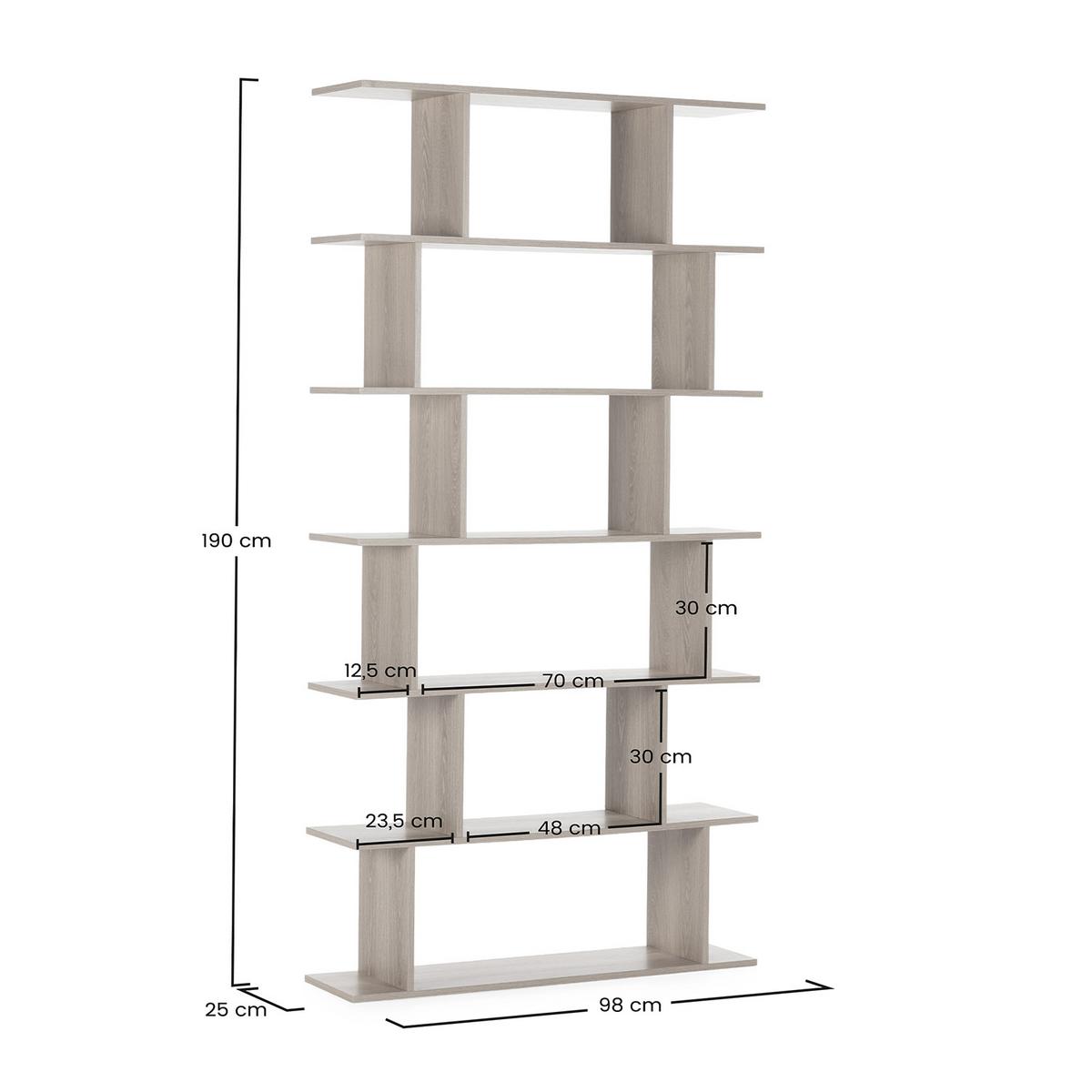 REGAL Osaka 6 fächern Eichenfarbe - Honigeiche, Holzwerkstoff (98/191/25cm) - VS Venta-stock