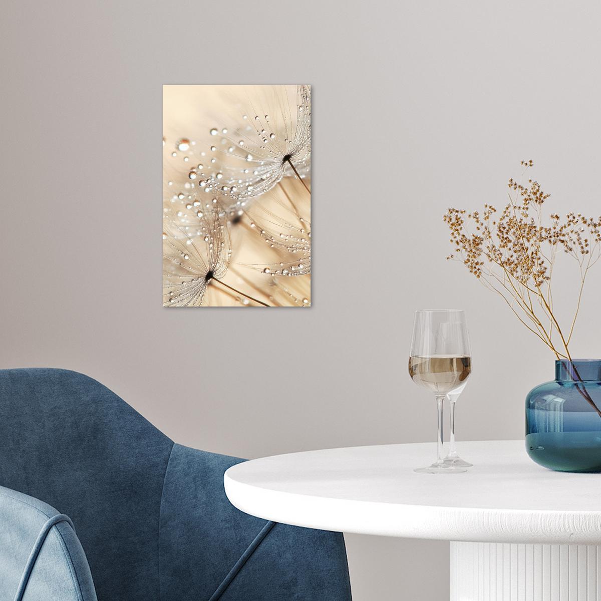 POSTER Löwenzahn - Abstrakt - Natur - Beige Room Decor 20x30 cm - Braun, Papier (20/30/0.1cm) - MuchoWow