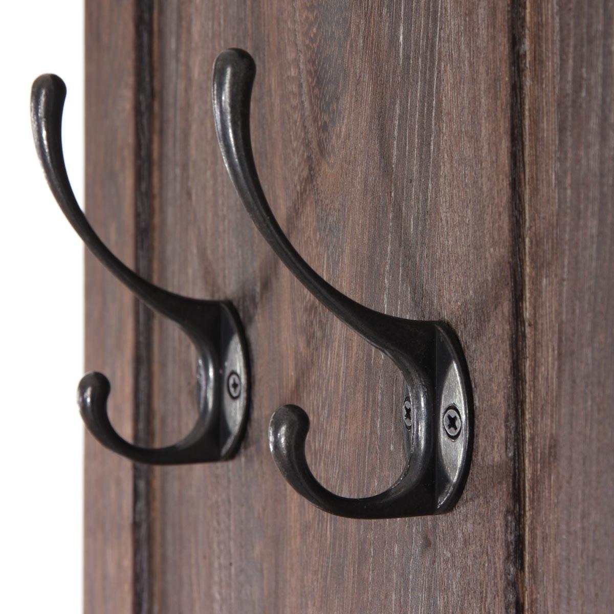 WANDGARDEROBE Braun 2er-Set - Braun, Holz (28/109/5cm) - MCW