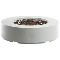FEUERSTELLE Grau Pacaya - Grau, Stein (107/30/107cm) - Beliani