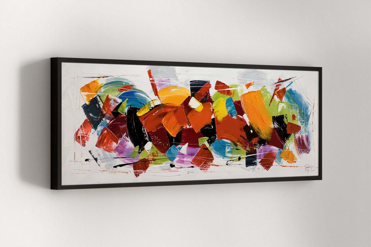 ÖLGEMÄLDE 150/50 cm - Multicolor, Holz/Textil (150/50cm) - KUNSTLOFT