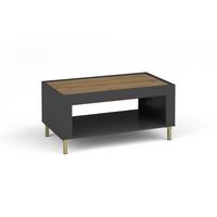 COUCHTISCH Monta 97×56 cm, Schwarz - Schwarz, Holzwerkstoff (56/97/47cm) - Beautysofa