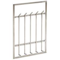 WANDGARDEROBE Metall Silber Modern 60x100x7,5 cm Hakenleiste Wandpaneel - Silberfarben, Metall (60/100/8cm) - KADIMA DESIGN