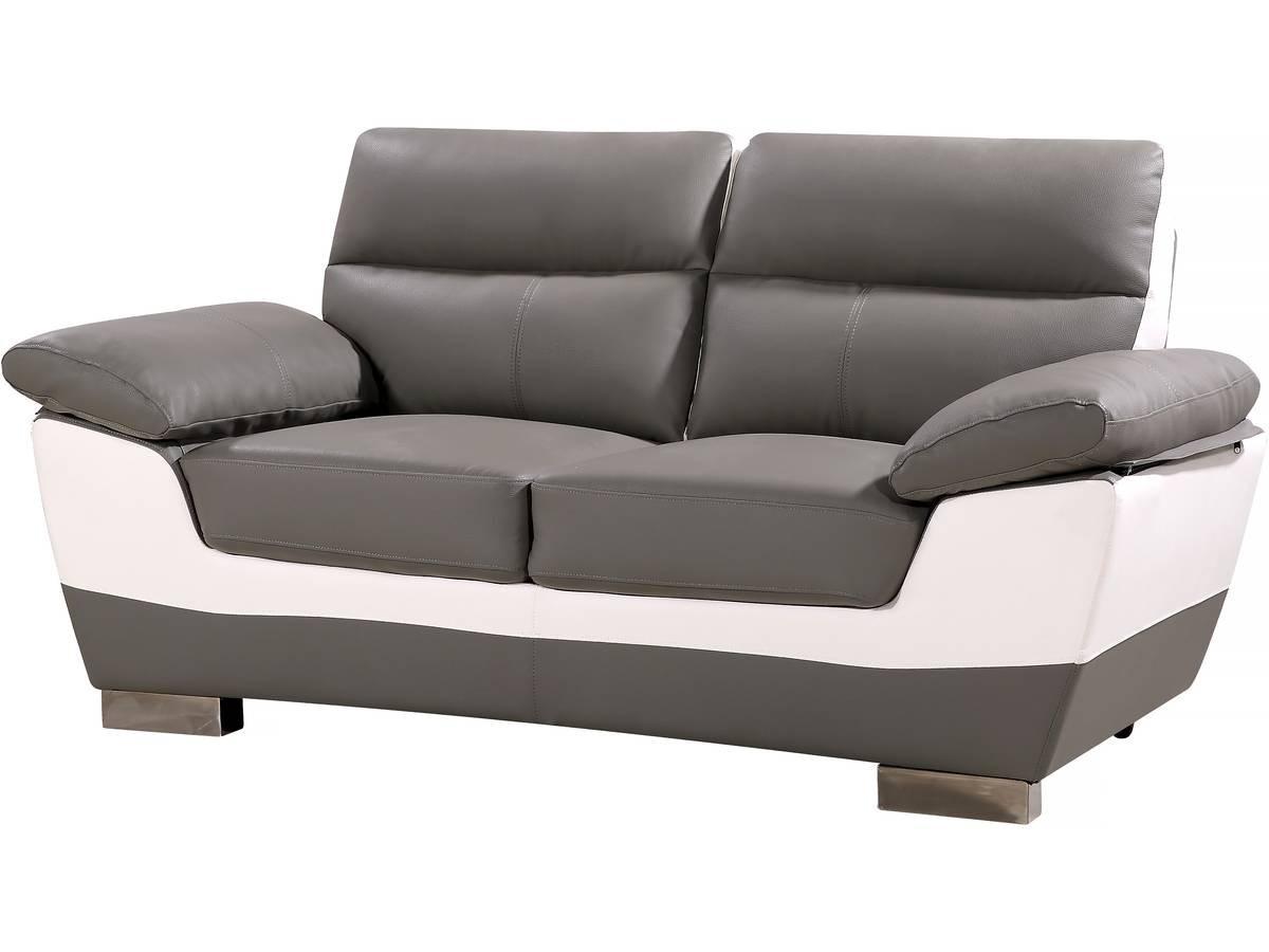 EINZELSOFA dallas Grau - Weiß, Textil (88/90/169cm) - Habitat Garten