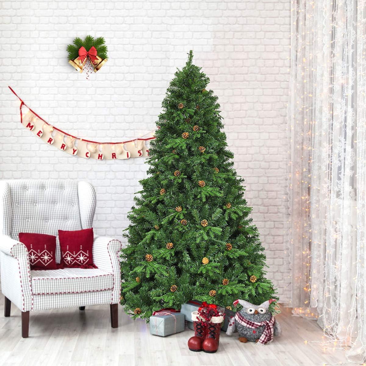 WEIHNACHTSBAUM Grün - Grün, Kunststoff (210cm) - COSTWAY