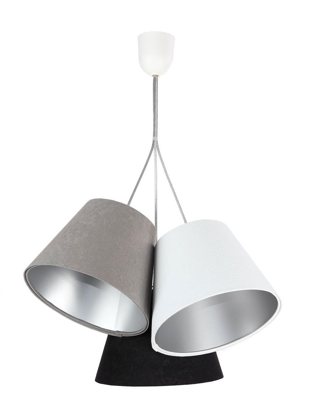 HÄNGELEUCHTE Silber 26/19 cm - Silberfarben, Kunststoff (26/0.8/19cm) - ONZENO