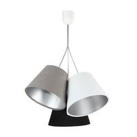 HÄNGELEUCHTE Silber 26/19 cm - Silberfarben, Kunststoff (26/0.8/19cm) - ONZENO