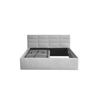 POLSTERBETT Athena Grau 100 x 200 x 32 cm Stauraum ohne hydraulische Funktion Mit hochwertiger Matratze H2 (bis 100 kg) und Lattenrost - Grau, Holz (100/200cm) - Halmon Schlafkomfort Betten 