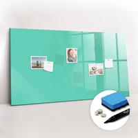 MAGNETTAFEL 120x60 Türkis schwarzer Marker - Türkis, Glas (120/0.4/60cm) - TULUP