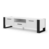 TV LOWBOARD Weiß 160/48/43 - Weiß, Holzwerkstoff (160/48/43cm) - RAUMHIRSCH FURNITURE