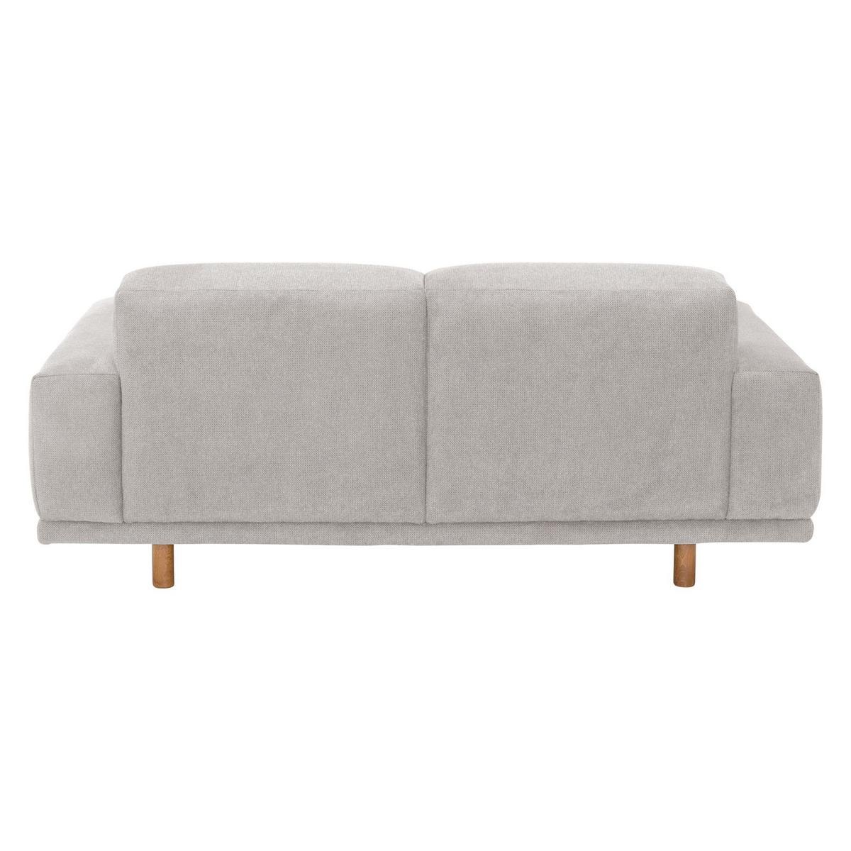 SOFA 2-Sitzer Kattryna Flachgewebe silber - Silberfarben, Kunststoff (162/70/92cm) - 58aufmkessel