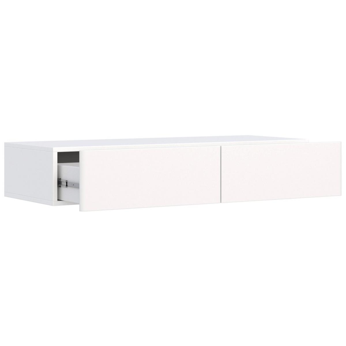 WANDKONSOLE Olio WEISS 110 CM - Weiß, Holzwerkstoff (110/17/41.6cm) - Selsey