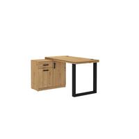 SCHREIBTISCH MALTESA 138x67x78,1 cm Bürotisch Computertisch, Eiche Artisan - Eiche Artisan, Holzwerkstoff (67/138/78.1cm) - MASSENO