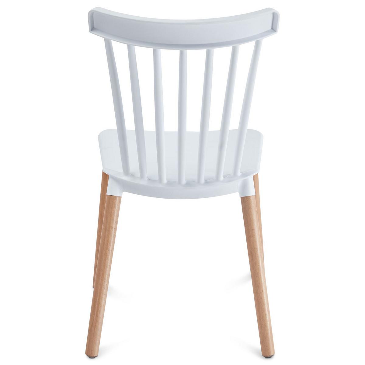 ESSZIMMERSTUHL RAVI 4er-Set weiß - Weiß, Kunststoff (43/81/40cm) - IDIMEX