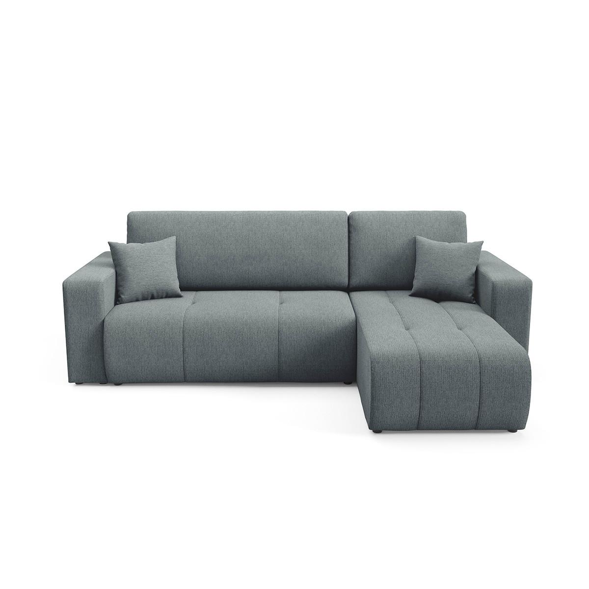 ECKSOFA Vasco 3 Sitzplätze Grau - Grau, Holz (247/145cm) - Petits-meubles