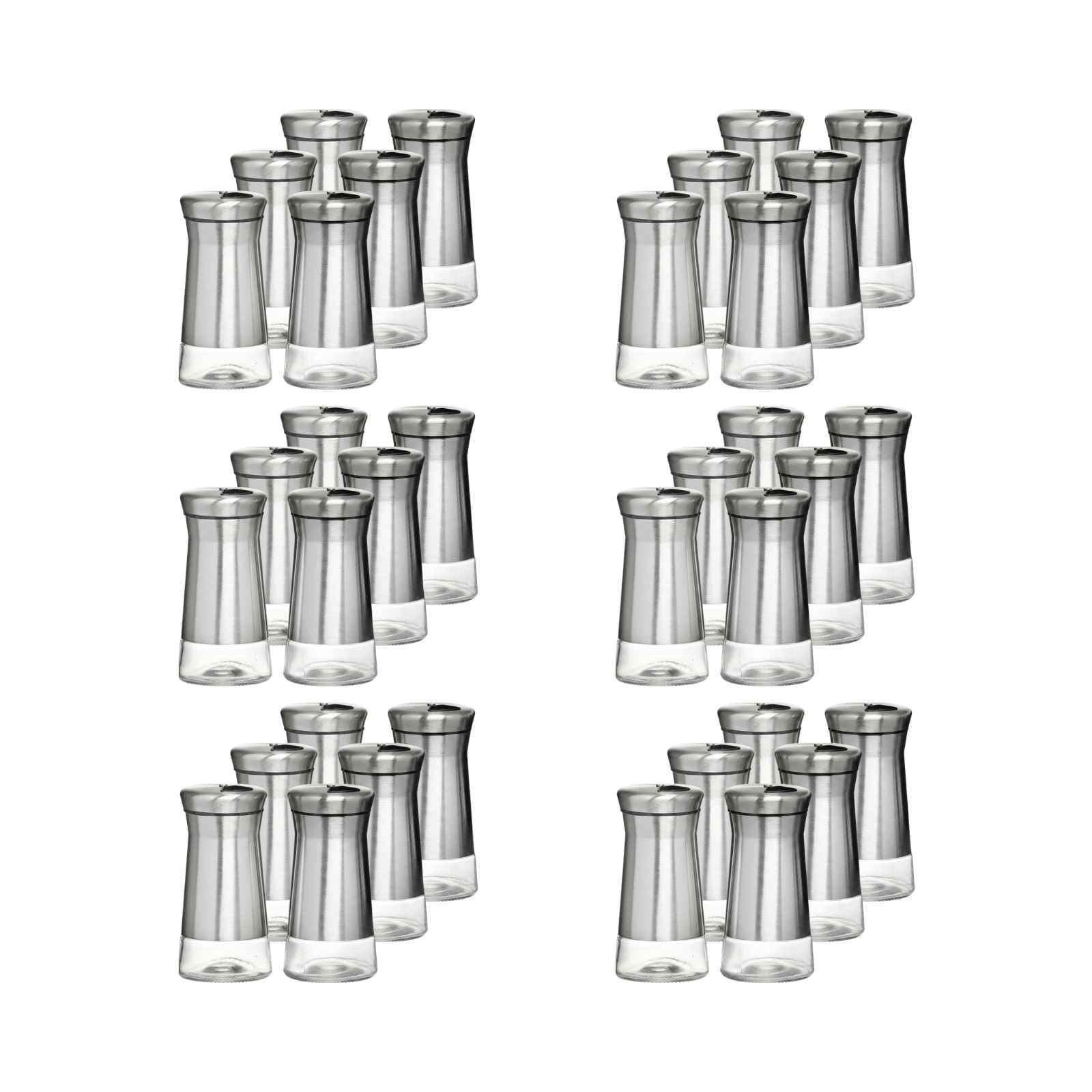 SALZ- & PFEFFERSTREUER Basic transparent-silber 120 ml 36-tlg. - Transparent/Silberfarben, Glas/Metall (6/12.5/12cm) - Ritzenhoff Breker