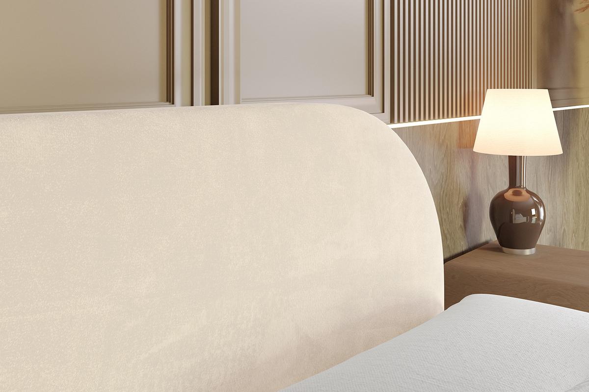 BOXSPRINGBETT mit Matratze und Lattenrost - NOX KING-160x200 - Beige Monolith - Beige, Holzwerkstoff (160/200cm) - ALTDECOR
