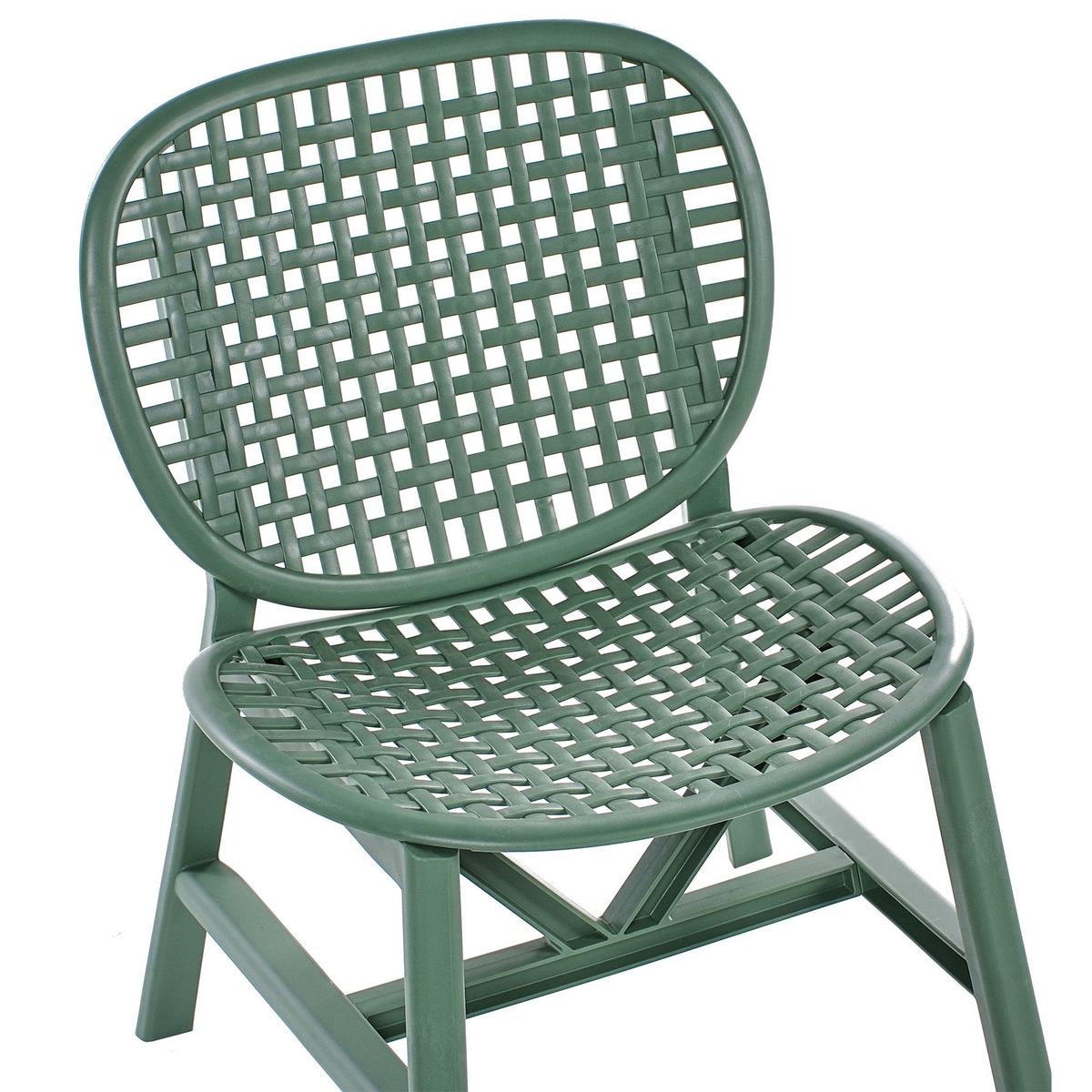 BISTRO-SET Grün Sicelle - Grün, Kunststoff - Beliani