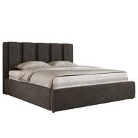POLSTERBETT SAVINO CLASSIC 200/200 - Dunkelgrau Velvet - Multipocket-Matratze - Dunkelgrau, Textil (200/200cm) - MKS