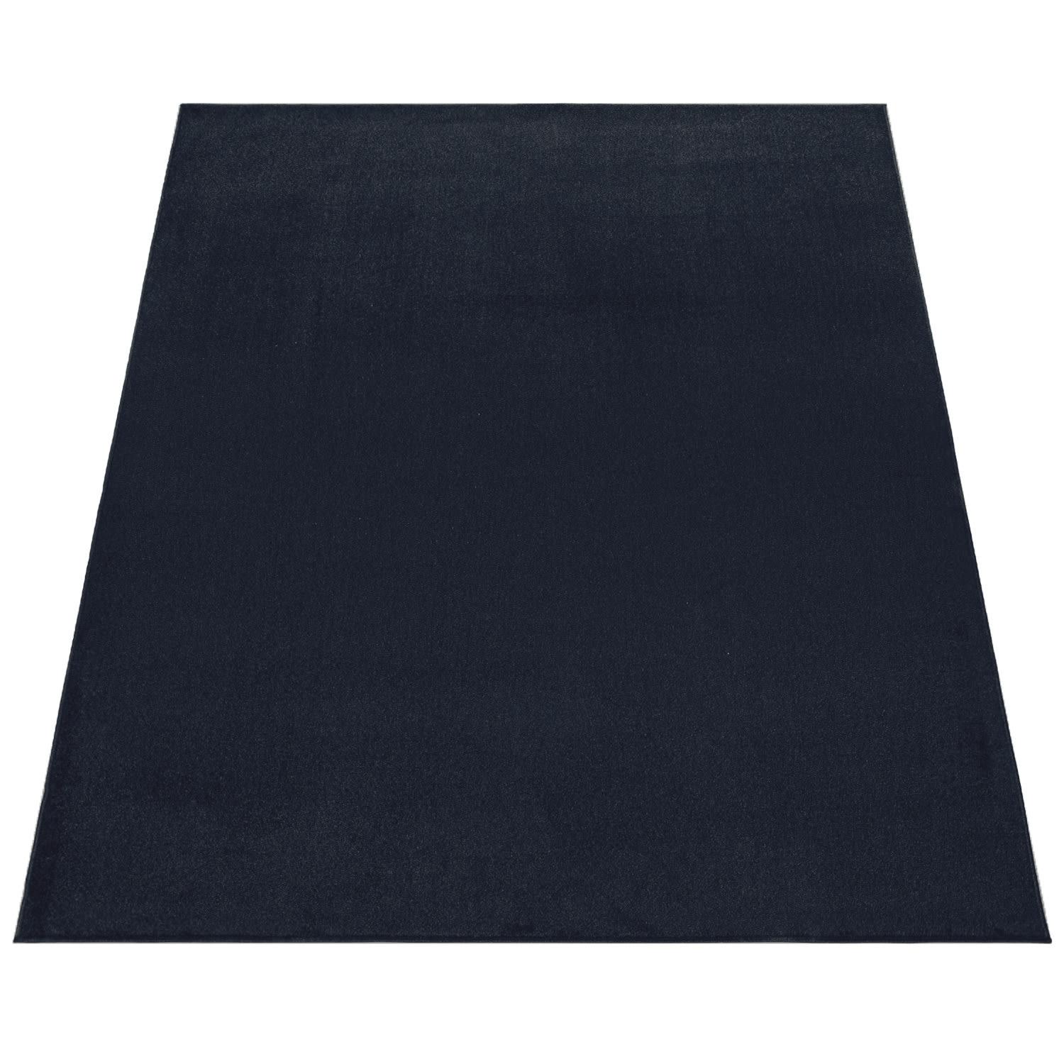 KURZFLORTEPPICH Waschbar, einfarbig, Marineblau, 60 x 100 cm - Blau, Textil (100/60cm) - KADIMA DESIGN