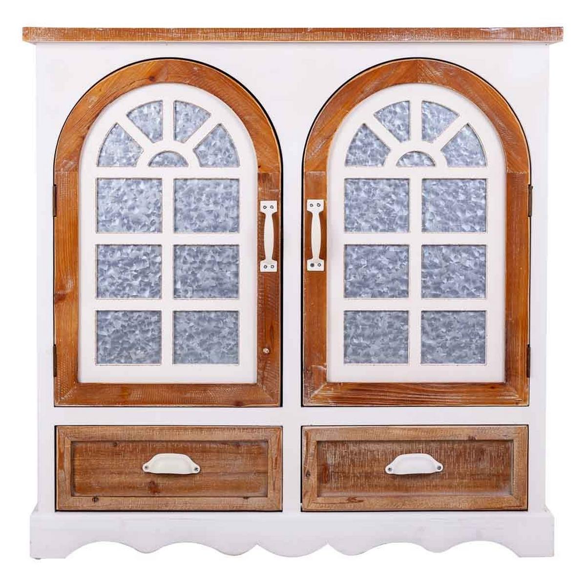 SIDEBOARD aus Holz 90x35x90 cm - Multicolor, Holz (90/90/35cm) - Wanderlust