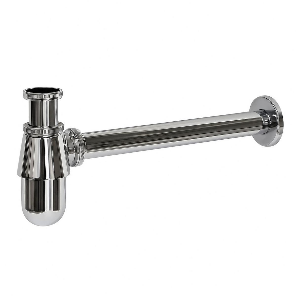 SIPHON mit Ablaufgarnitur Chrom für Waschbecken - Chromfarben, Metall (5cm) - Badplaats