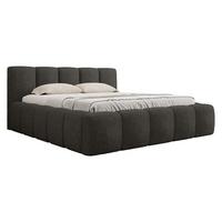 POLSTERBETT Kevson Boucle - Dunkelgrau, Holzwerkstoff/Textil (180/200cm) - MIRJAN24