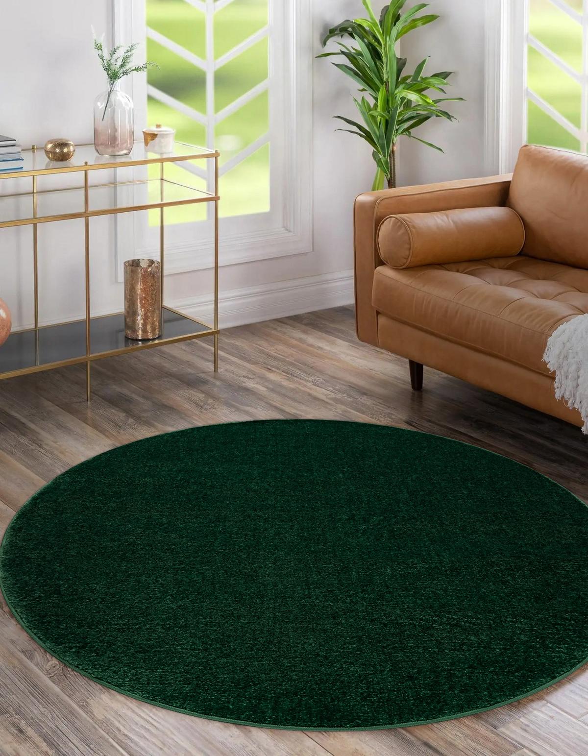 TEPPICH Softy 150 cm - Pastellgrün, Textil (150/150cm) - rugsX